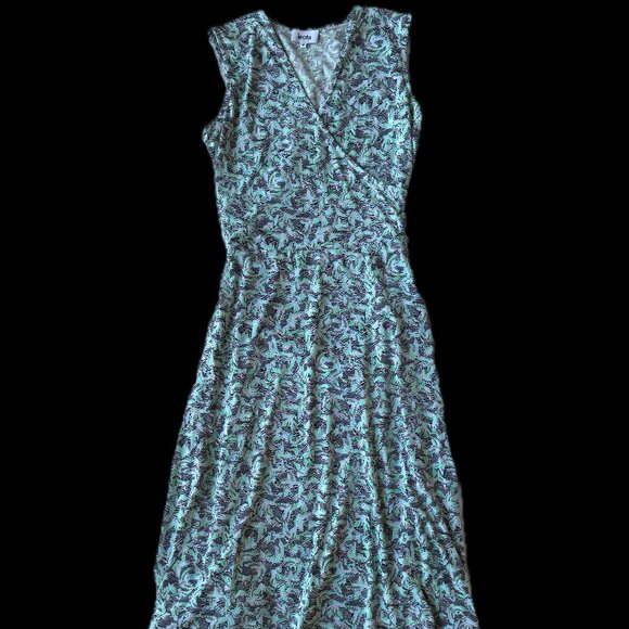 Blue floral wrap dress - Picture 1 of 1